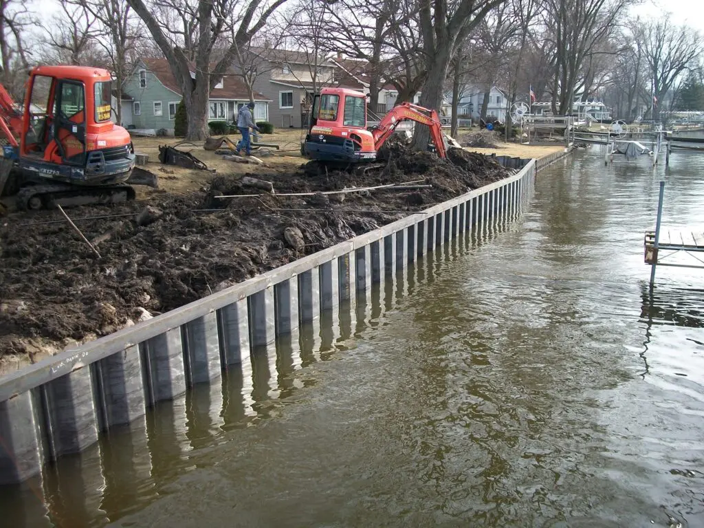 Steel Sea Wall