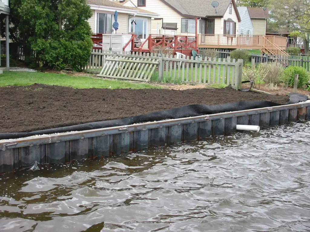 Steel Sea Wall