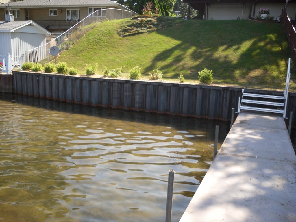 Steel Sea Wall